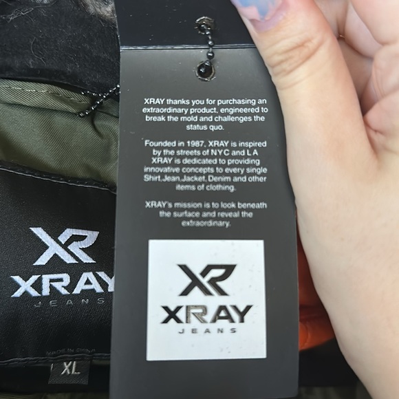 Olive, brand new, never worn jacket from Xray Jeans. UNISEX - Picture 3 of 5